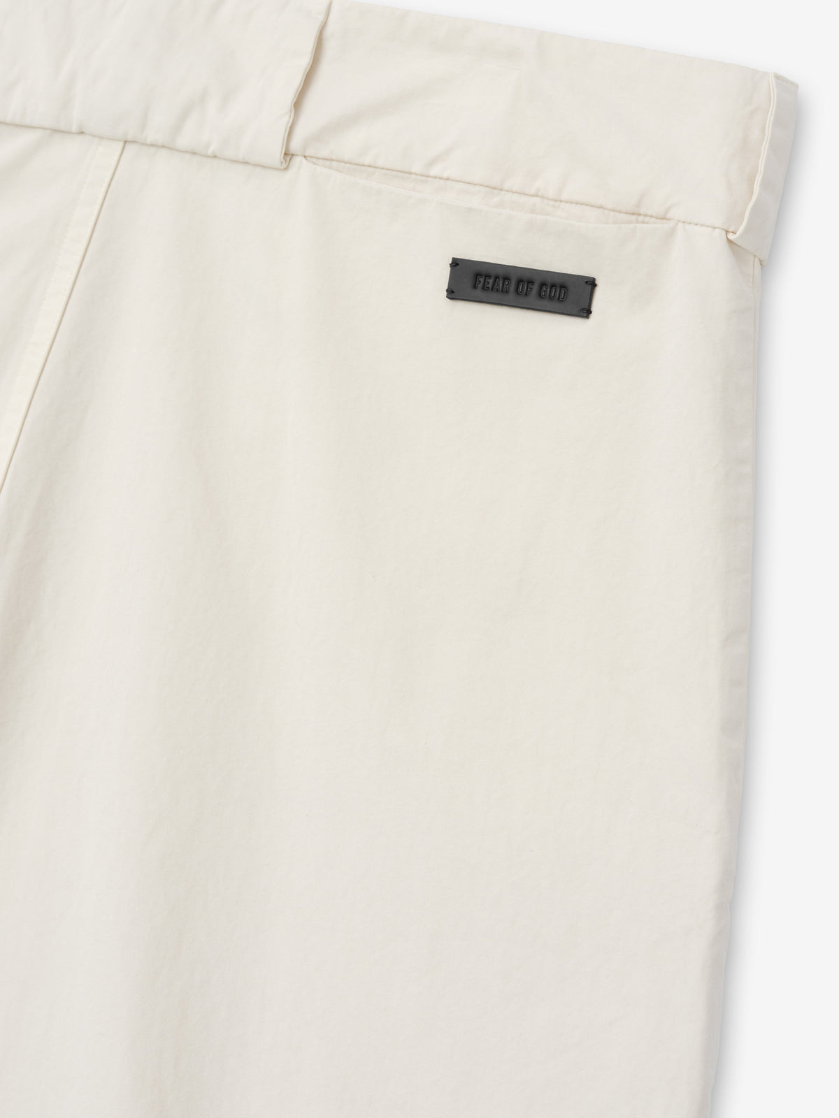 Garment Dyed Cotton Casual Short - Natural - Image 6