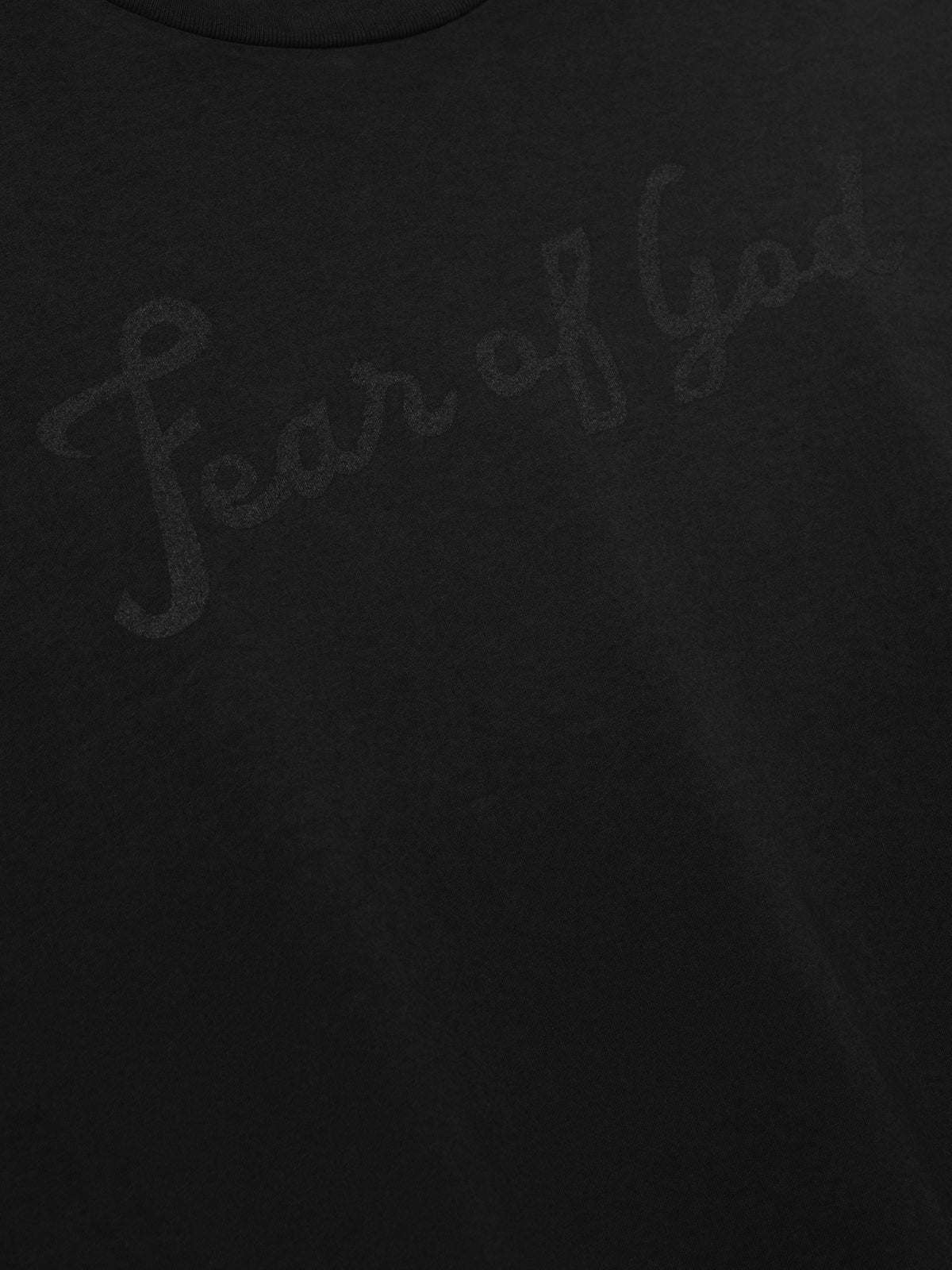 Womens Fear Of God Long Sleeve Tee - Black - Image 6