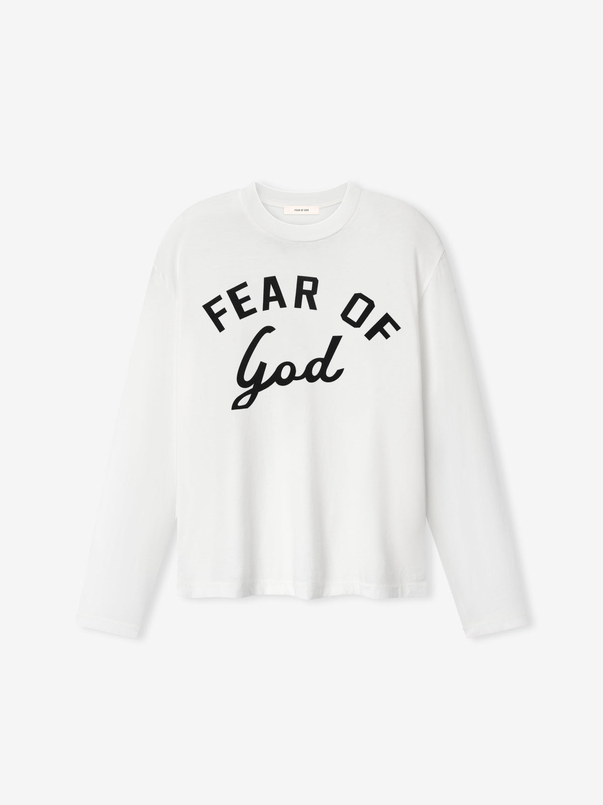 Womens Varsity Long Sleeve Tee - White - Image 2