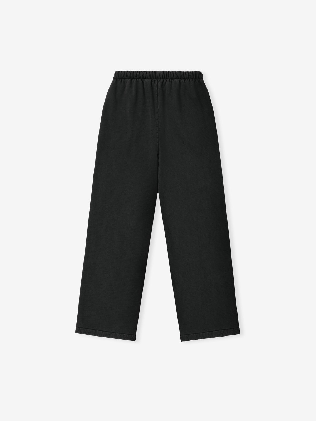 Womens Sunfaded Wide Leg Sweatpant - Black - Image 2