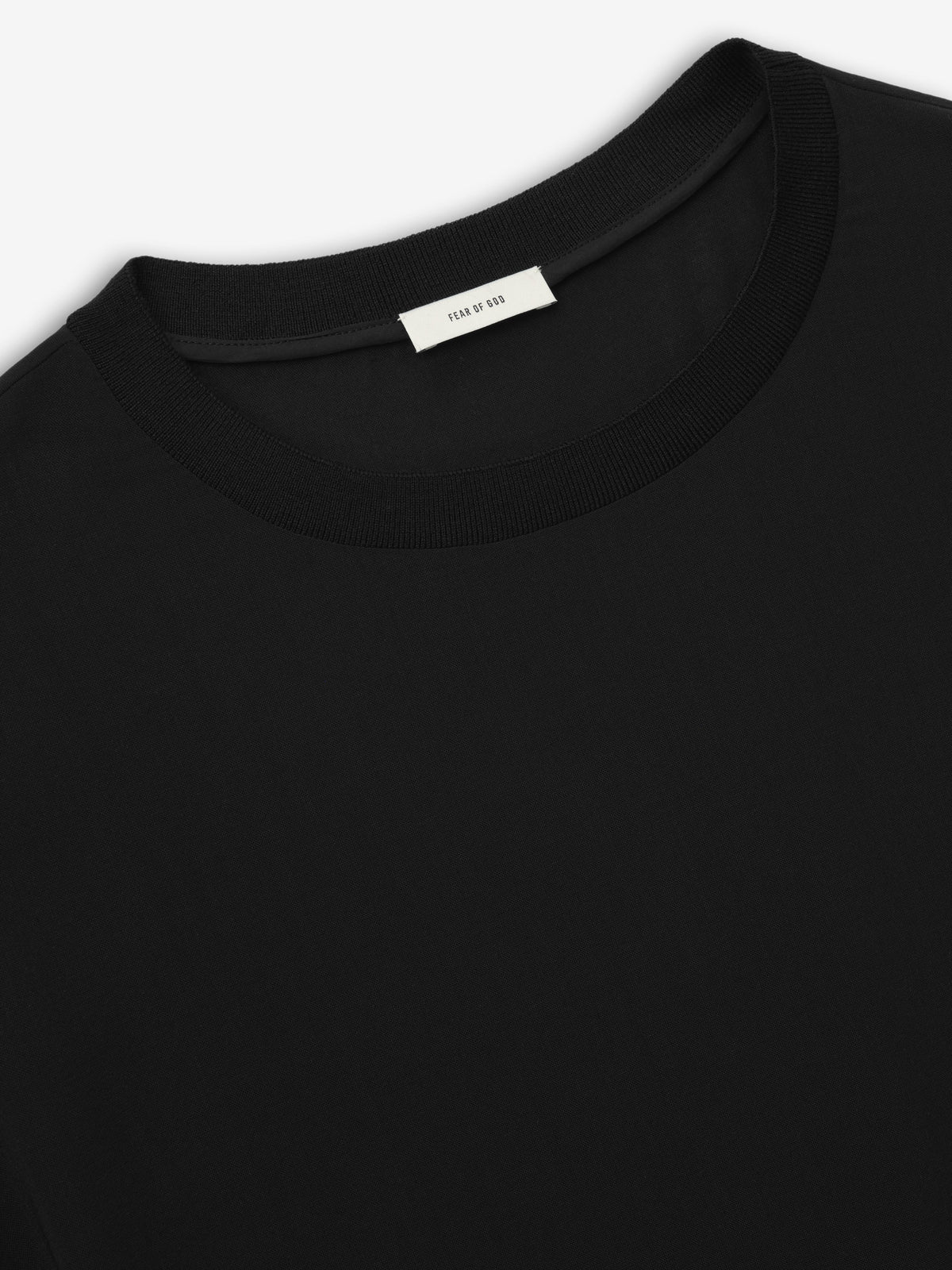 Womens Sheer Viscose Sleeveless Tee - Black - Image 4