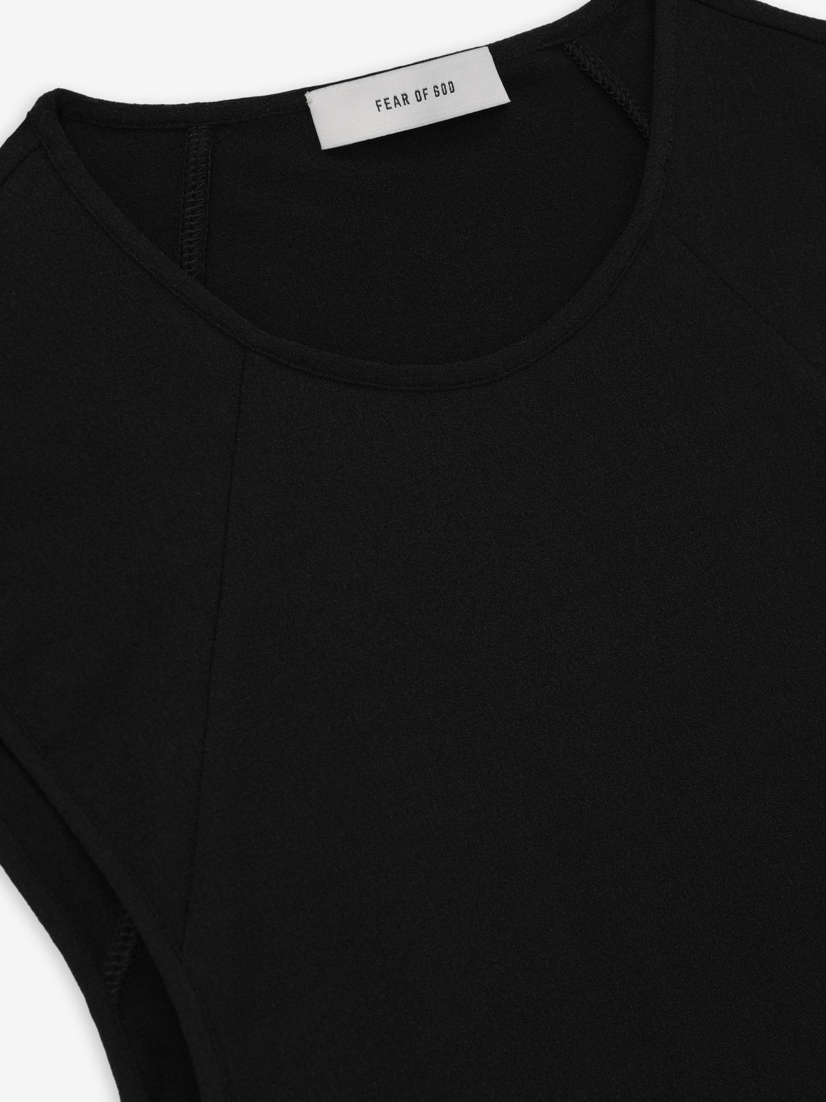 Womens Silk Stretch Tank Top - Black - Image 5