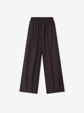Womens Easy Care Wool Drawstring Pants - Oxblood - Image 2