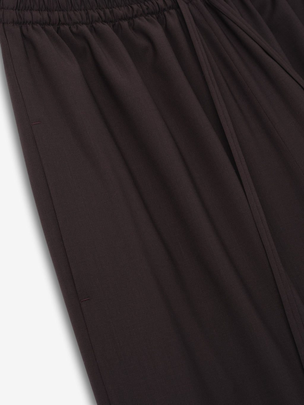 Womens Easy Care Wool Drawstring Pants - Oxblood - Image 4