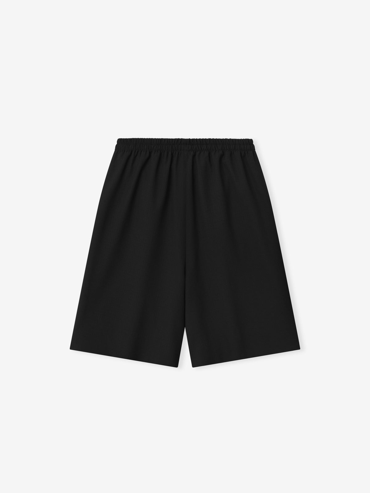 Womens Wool Ripstop Drawstring Shorts - Black - Image 2