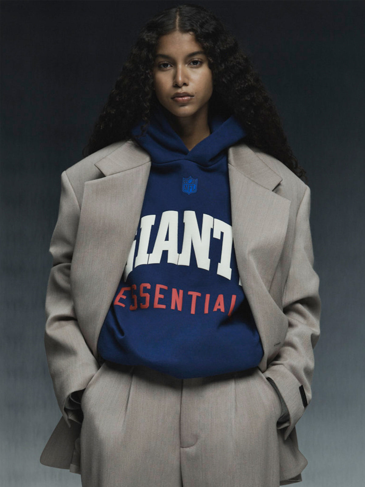 Giants Sport Hoodie - Blue Estate/ Concrete Heather - Image 1