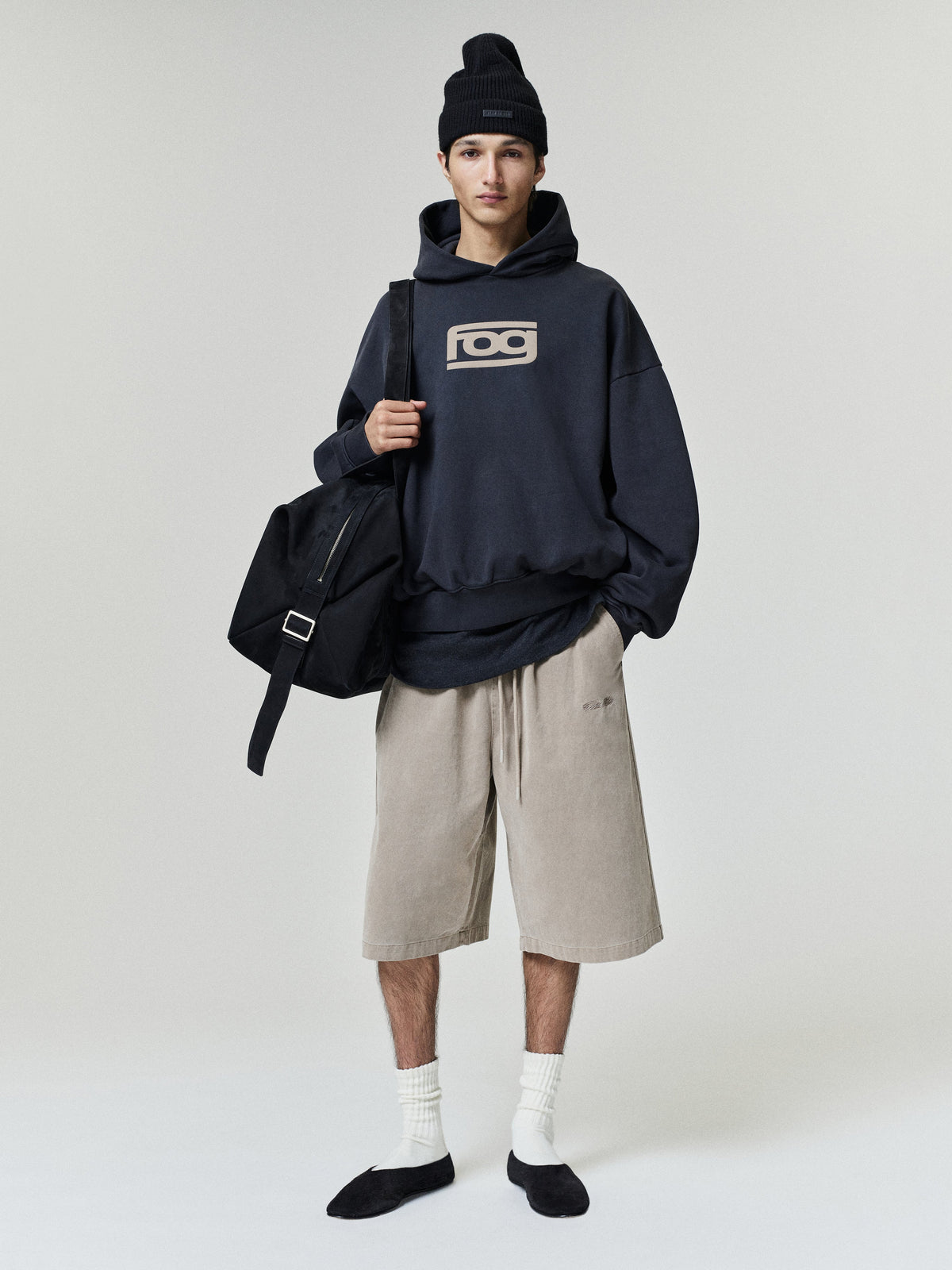 Cotton Twill Lounge Drawstring Short - Washed Clay - Image 1