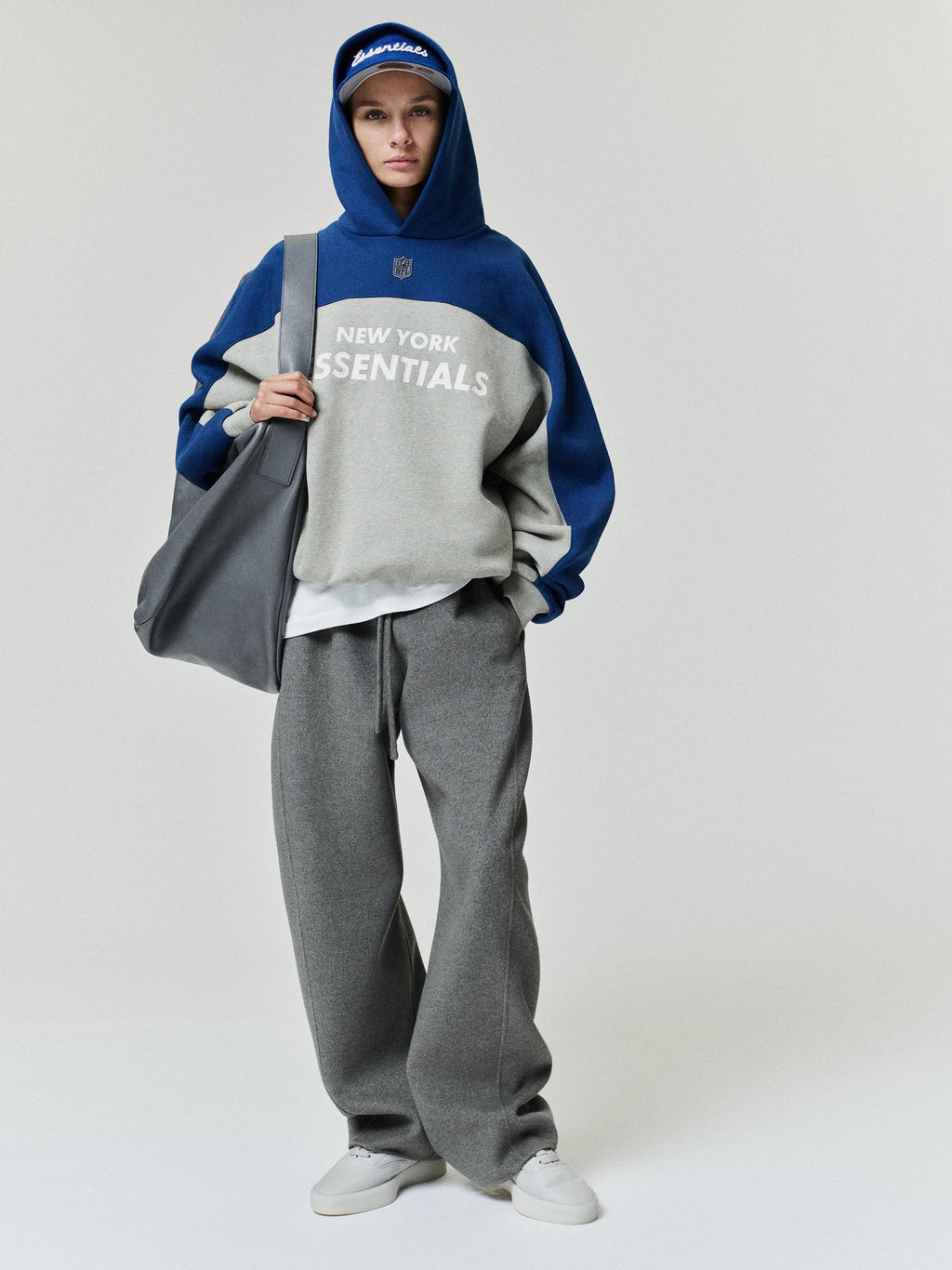 Giants 90s Relaxed Hoodie - Seal Heather - Image 2