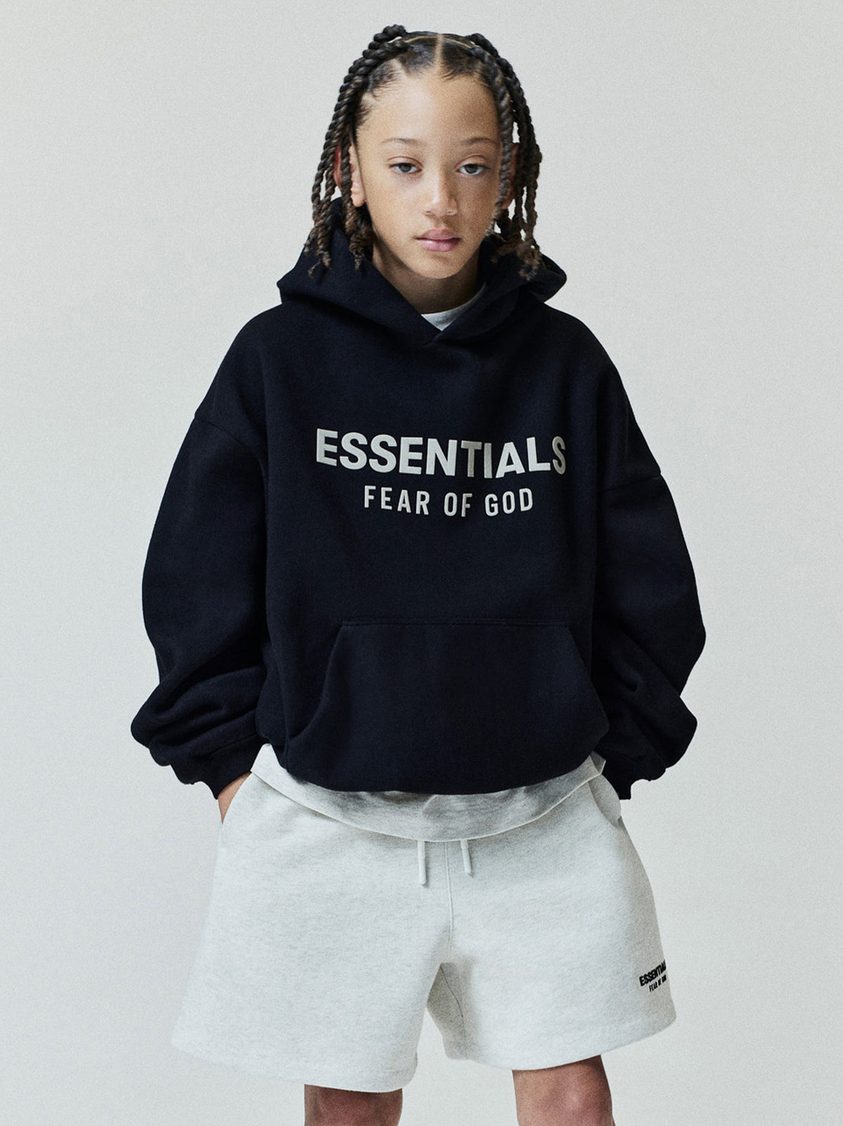 Kids Essentials FW26 Classic Hoodie - Black - Image 1