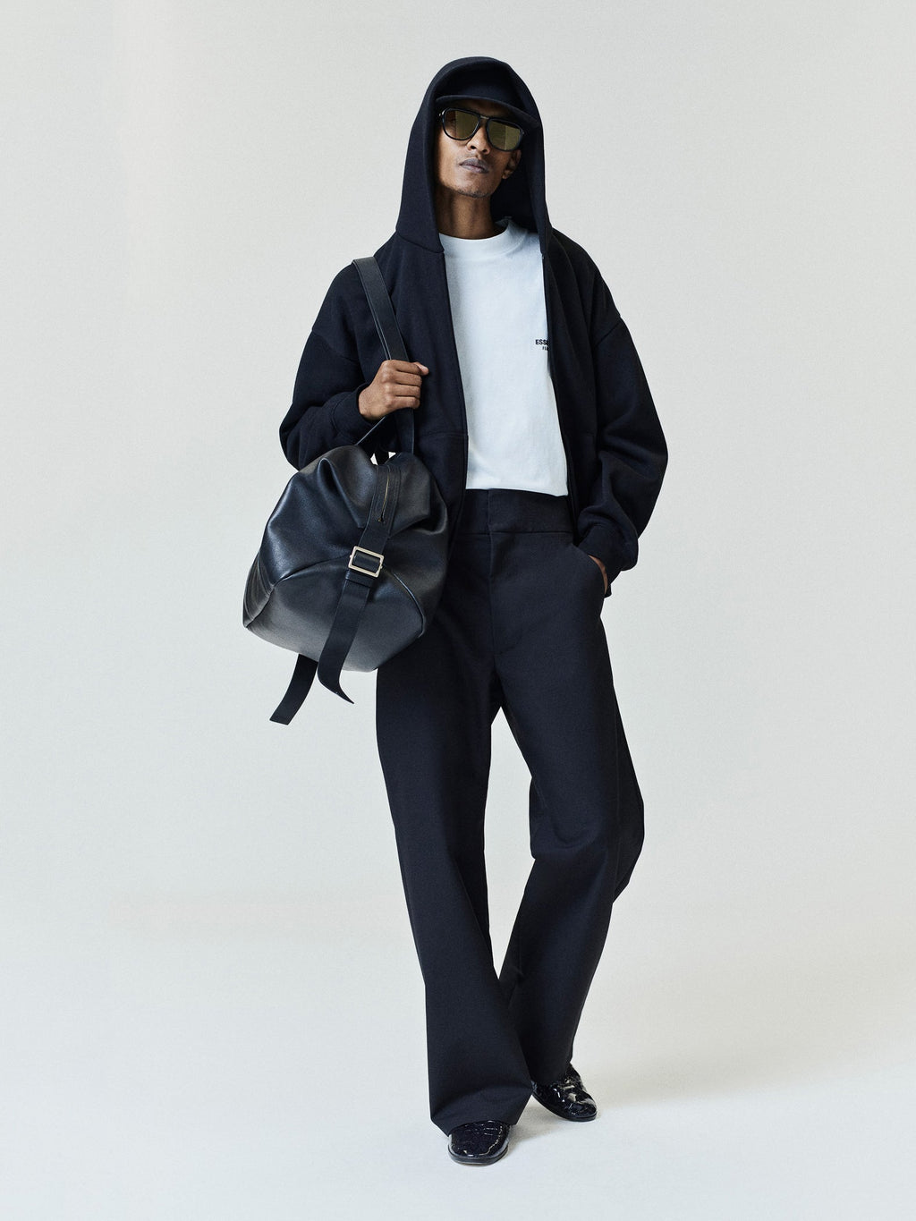Essentials FW26 Classic Zip-Up Hoodie - Black - Image 7