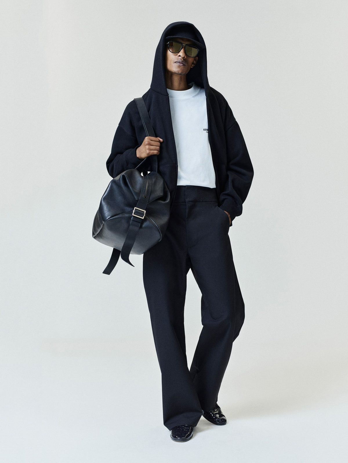 Essentials FW26 Classic Zip-Up Hoodie - Black - Image 7