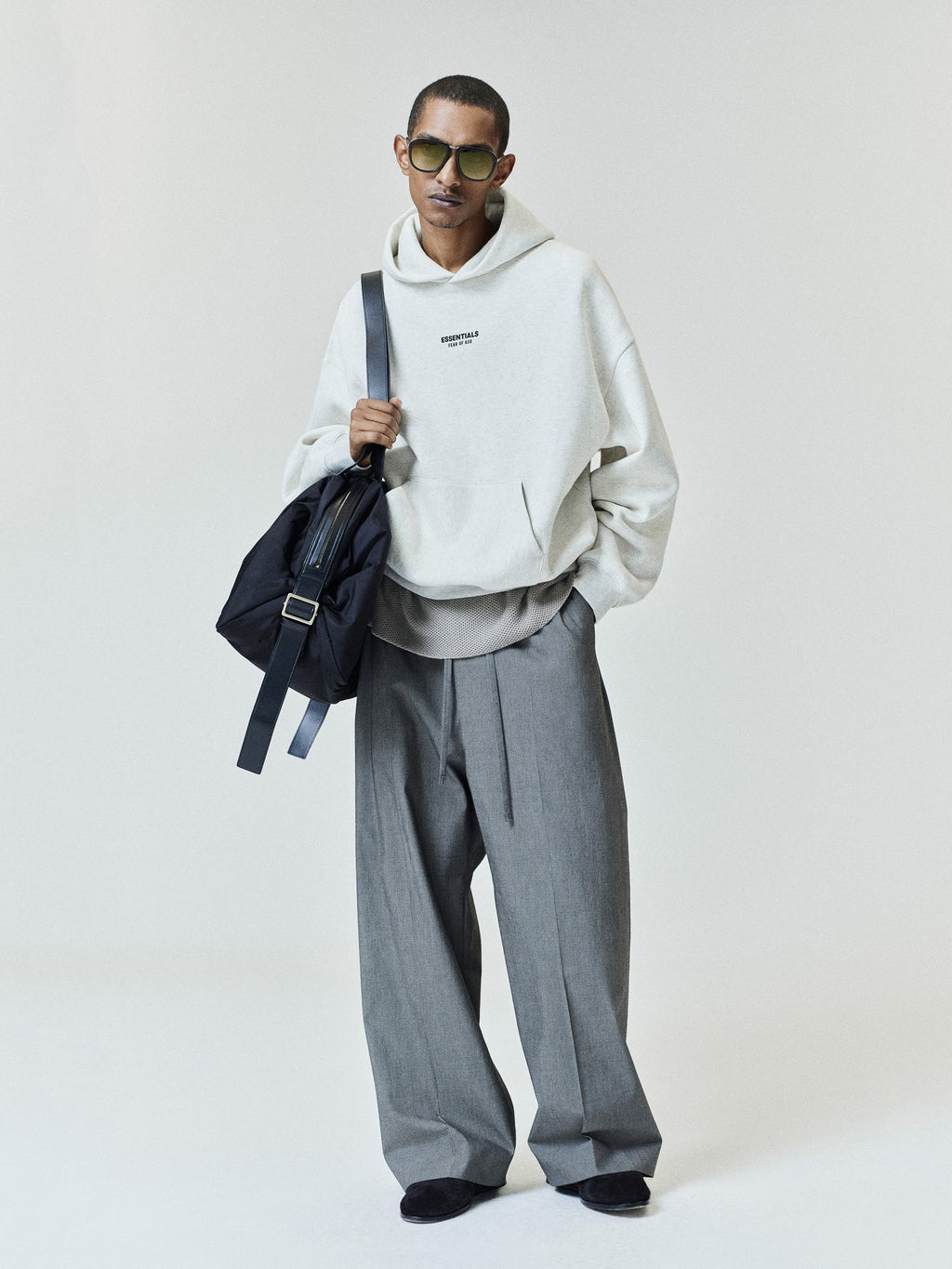 Essentials FW26 Classic Hoodie - Oatmeal Heather - Image 2
