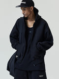 Essentials FW26 Classic Zip-Up Hoodie - Black - Image 1