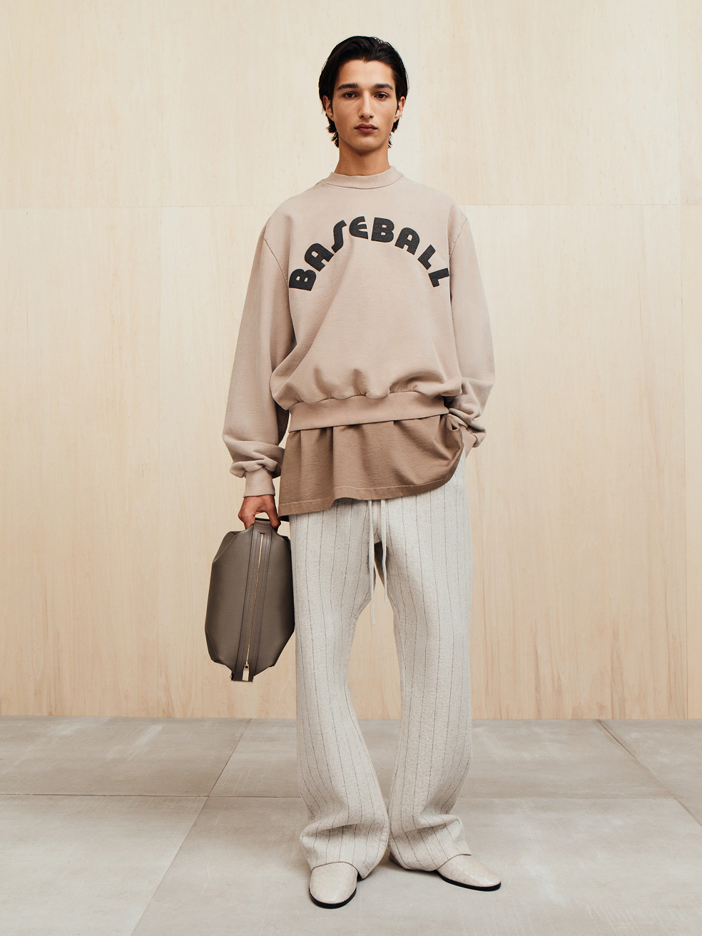 Baseball Classic Half Raglan Sweatshirt - Dune Pearl - Image 1