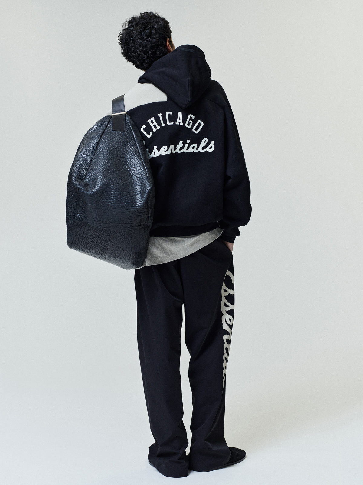 White Sox Raglan Half Zip Sport Hoodie - Black - Image 2