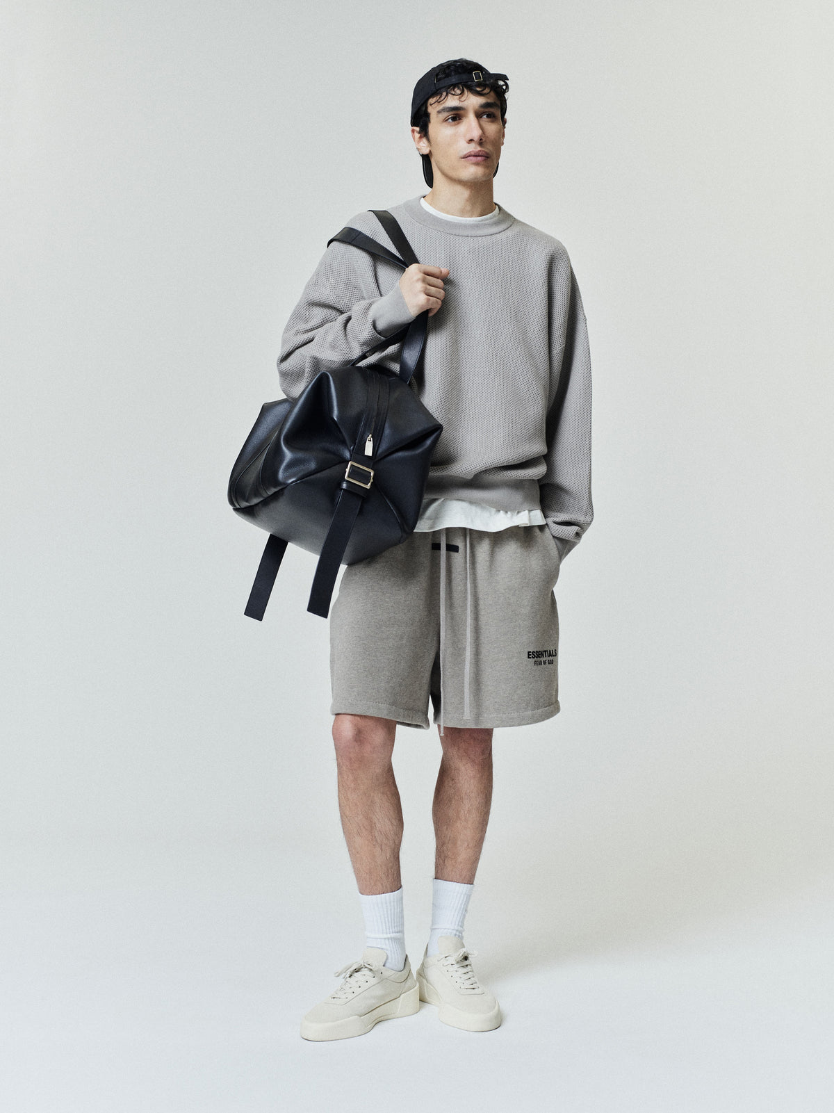 Essentials SS26 Classic Sweatshort - Homestead Heather - Image 1