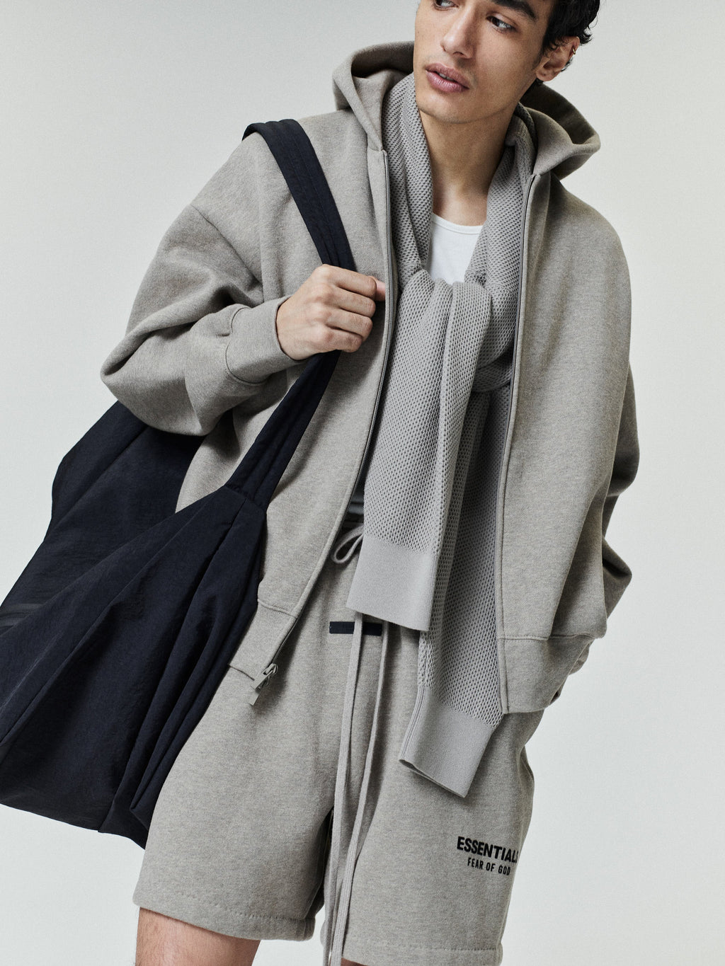 Essentials SS26 Classic Sweatshort - Homestead Heather - Image 2