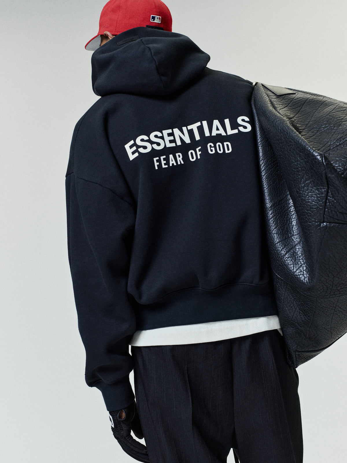Essentials SS26 Classic Hoodie - Vintage Black - Image 3