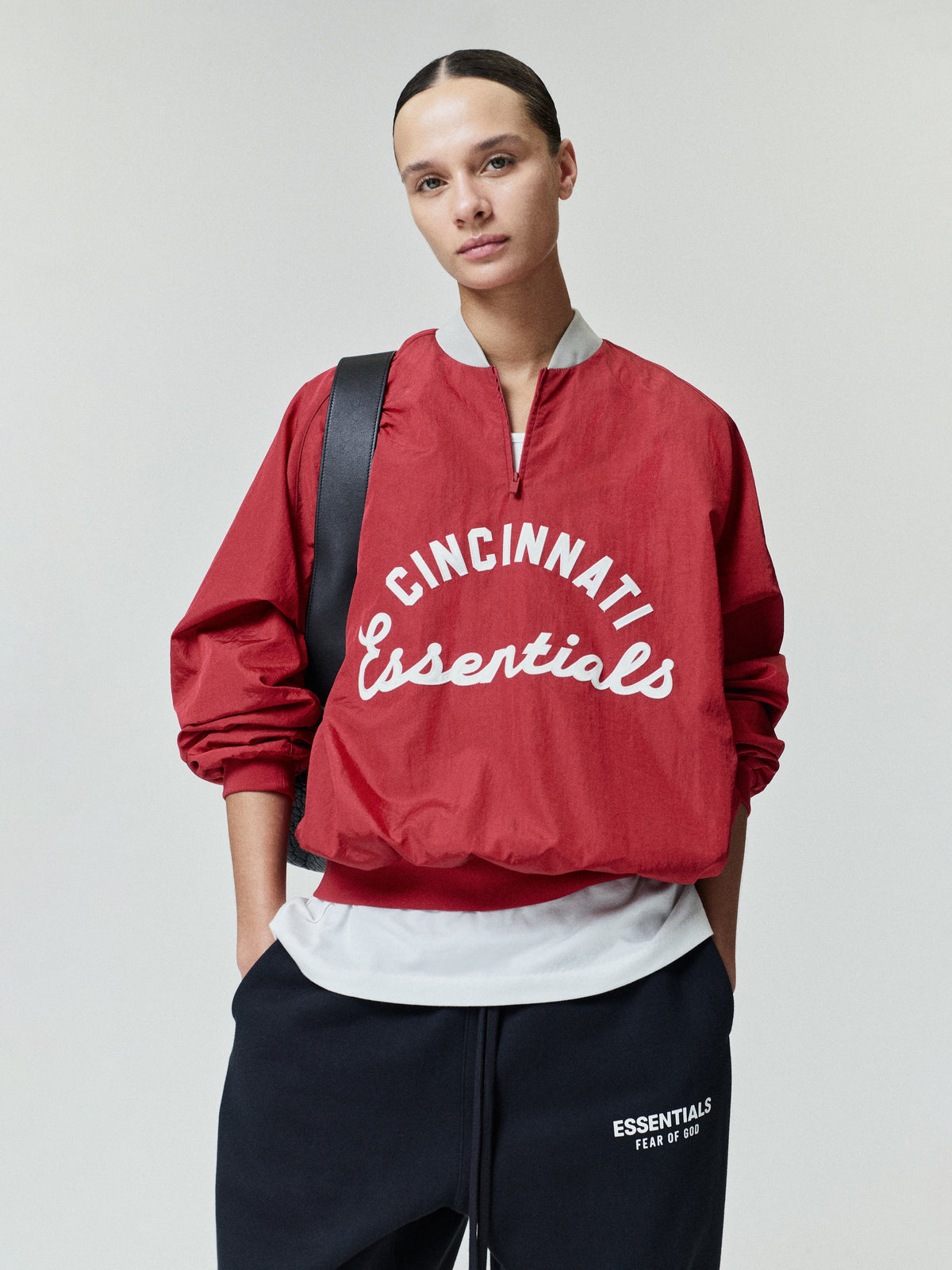 Reds Half Zip Pullover - Stone Red/ Seal Rib - Image 1