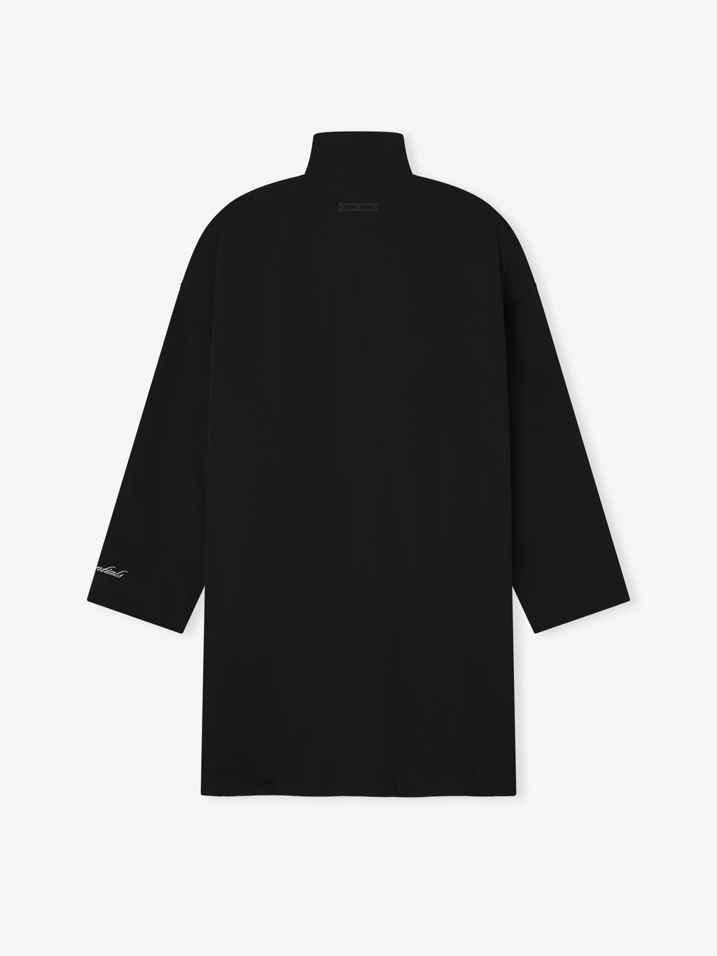 Sporty High Neck Jacket - Jet Black - Image 5