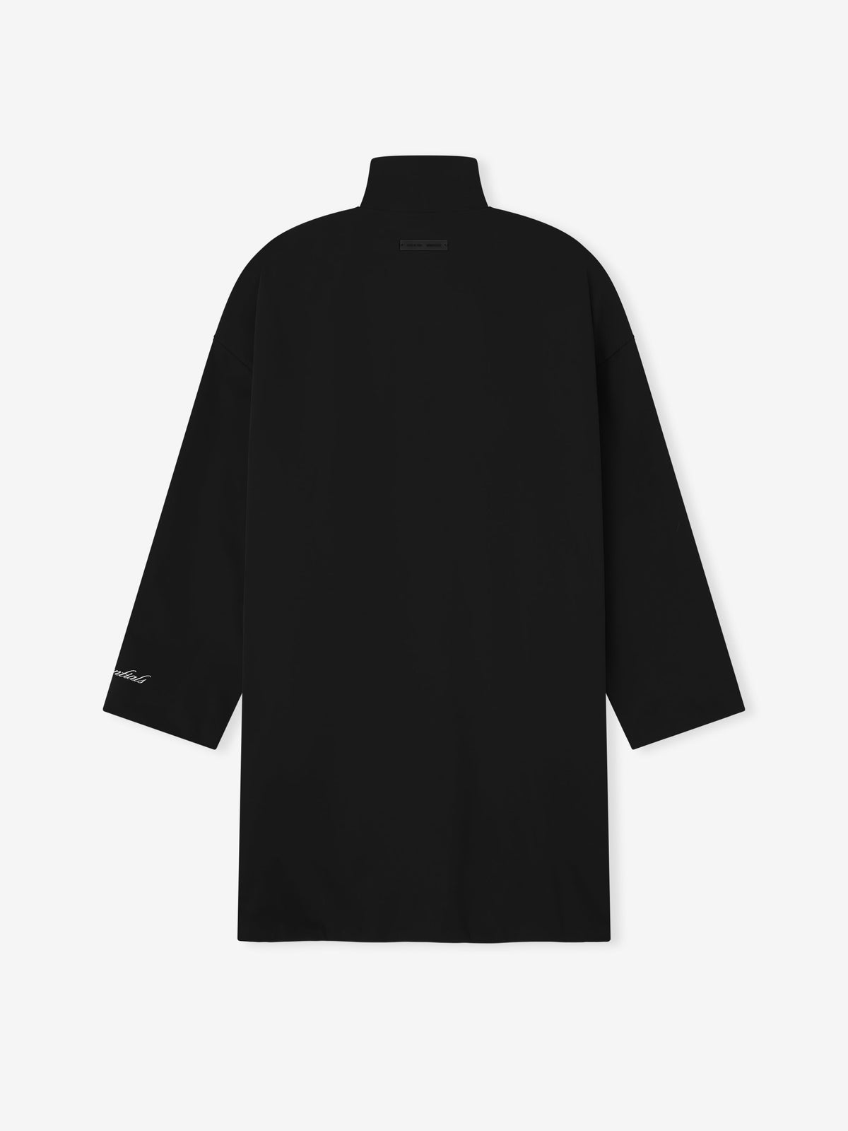 Sporty High Neck Jacket - Jet Black - Image 5