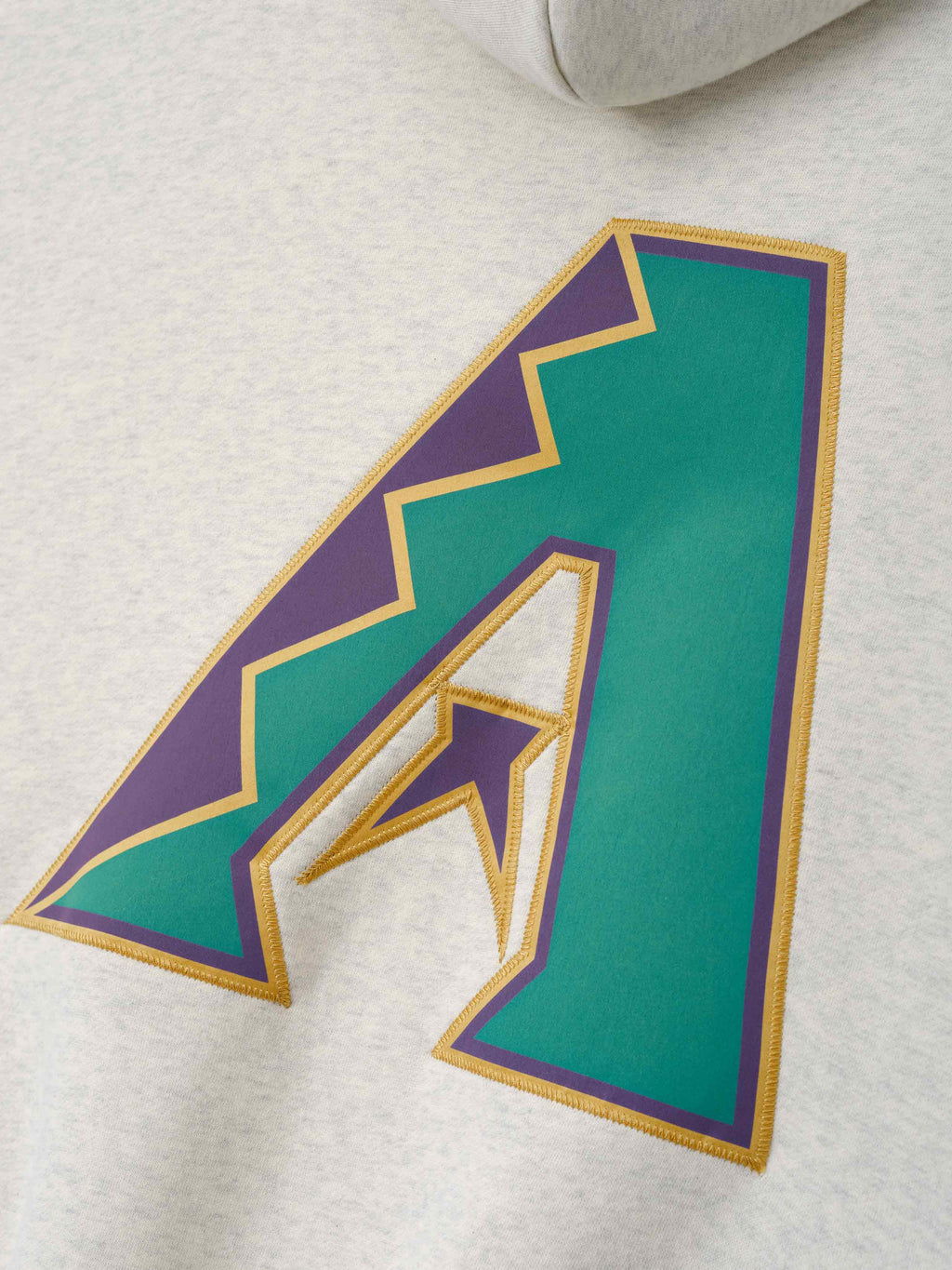 Diamondbacks Sport Hoodie - Oatmeal Heather/ Light Heather Rib - Image 4