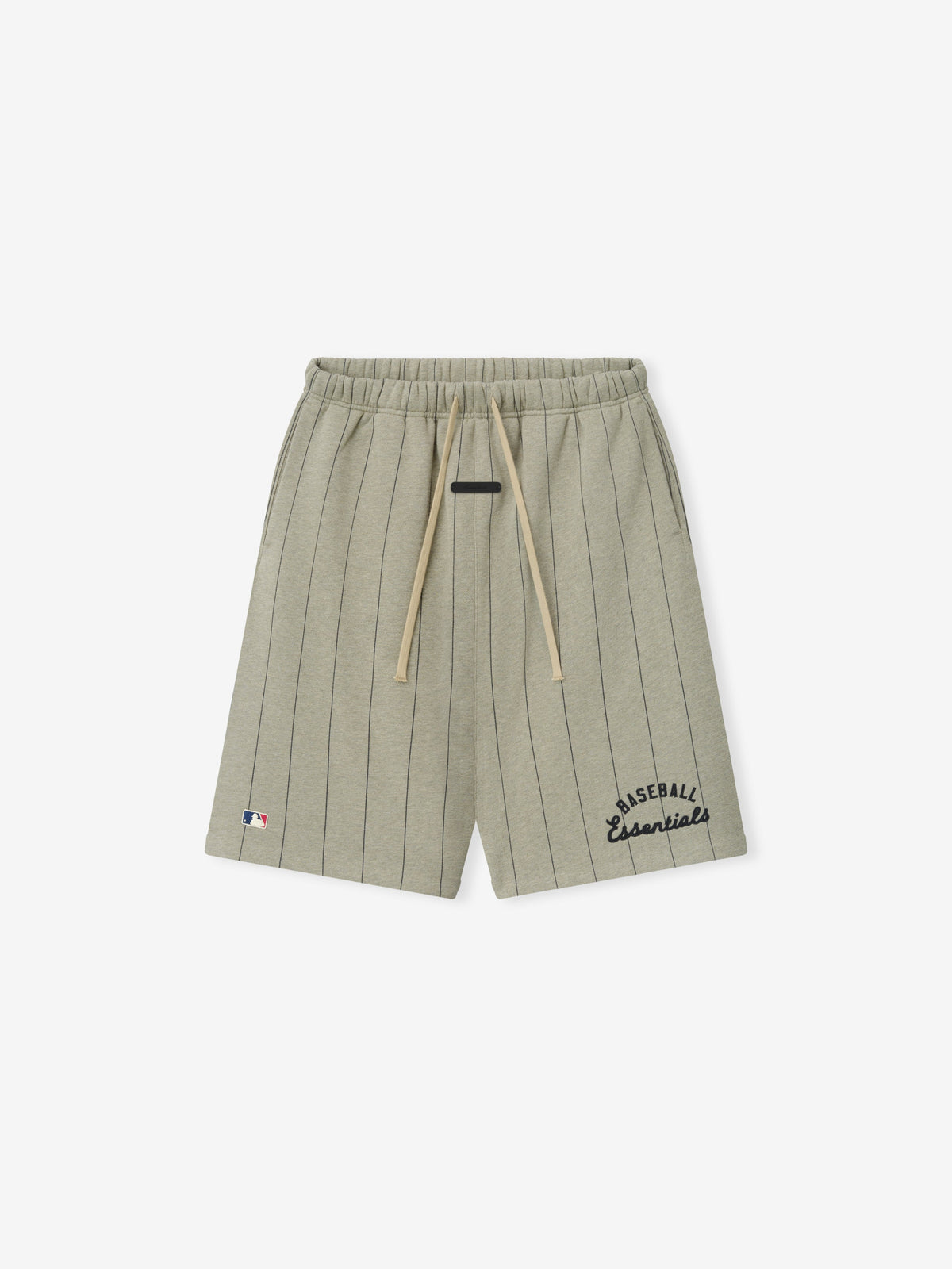 MLB 90s Sweatshort - Seal Heather W Black Pinstripes - Image 1