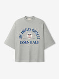 Dodgers National League Merch Tee - Concrete Heather - Image 1