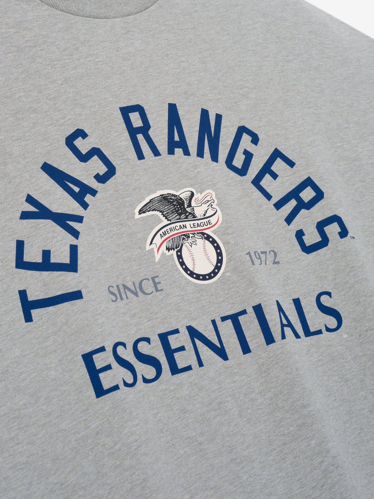 Rangers American League Merch Tee - Concrete Heather - Image 3