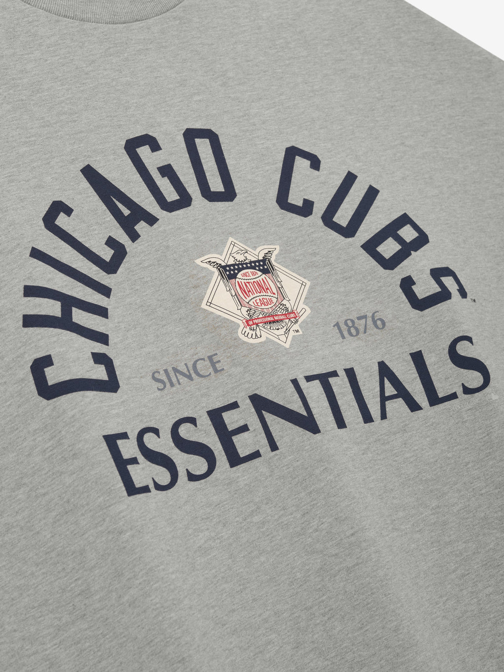 Cubs National League Merch Tee - Concrete Heather - Image 3