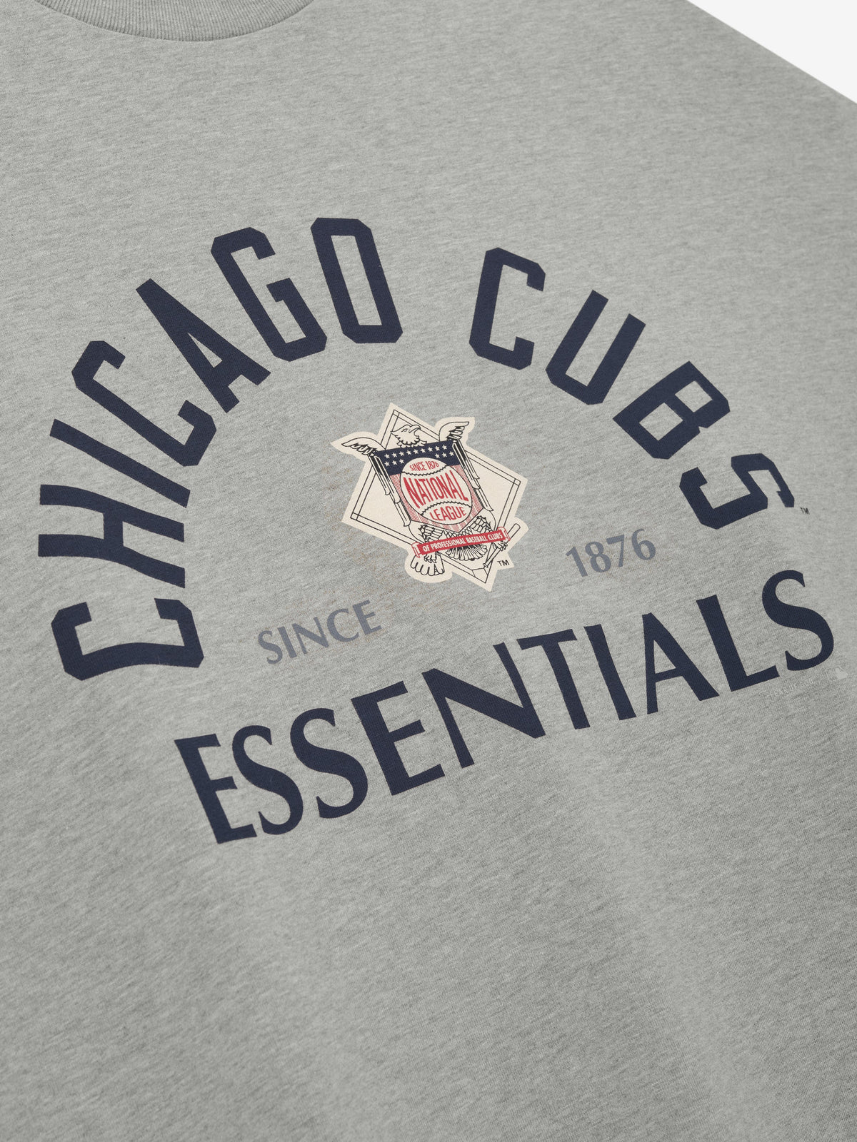 Cubs National League Merch Tee - Concrete Heather - Image 3