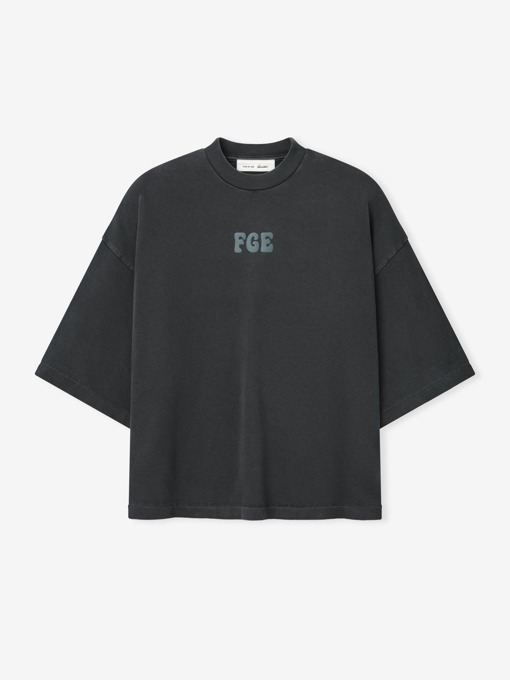 Heavy Jersey Merch Tee Boxy Fit - Washed Iron Grey - Image 1