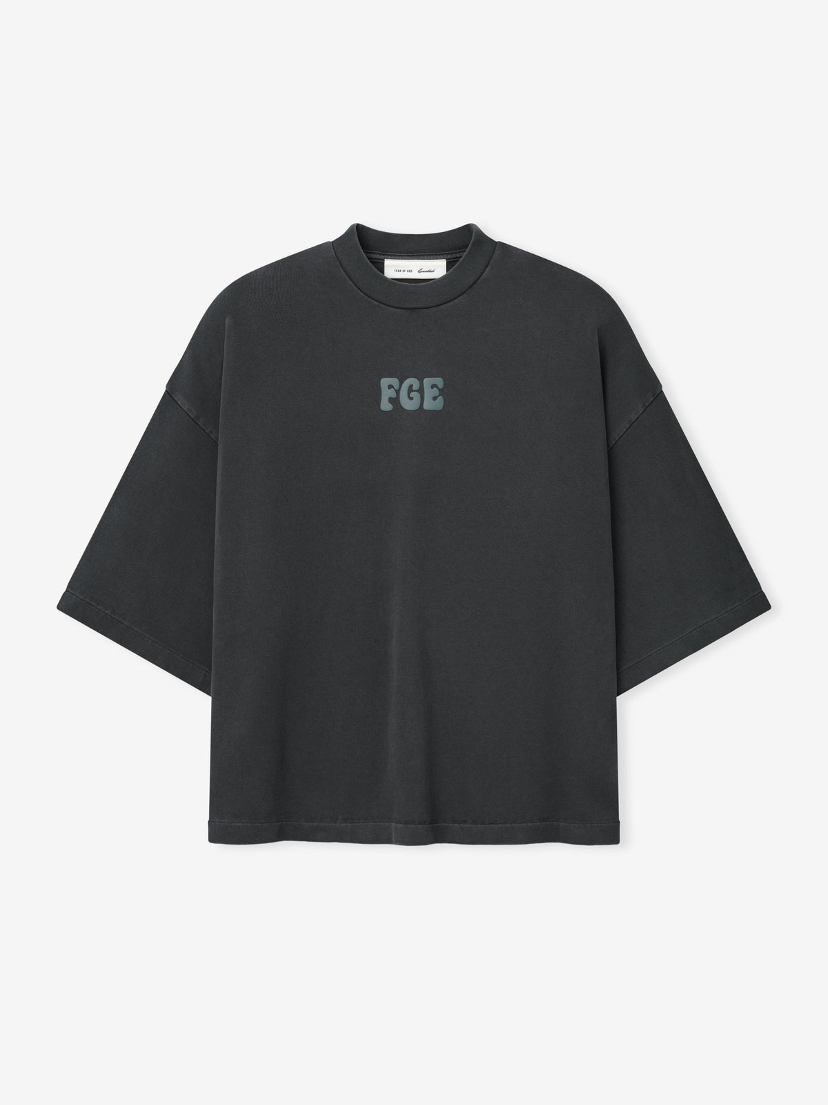 Heavy Jersey Merch Tee Boxy Fit - Washed Iron Grey - Image 1