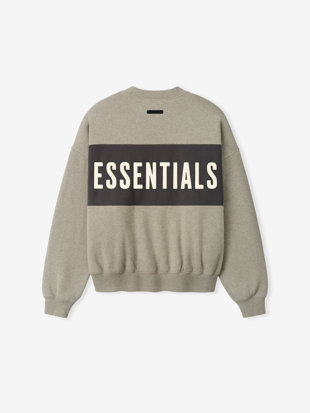 Cropped Relaxed Panelled Sweatshirt - Seal Heather/ Iron Grey - Image 2