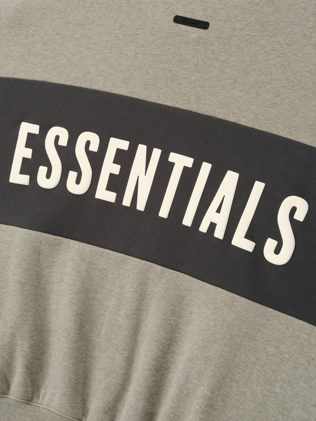 Cropped Relaxed Panelled Sweatshirt - Seal Heather/ Iron Grey - Image 4