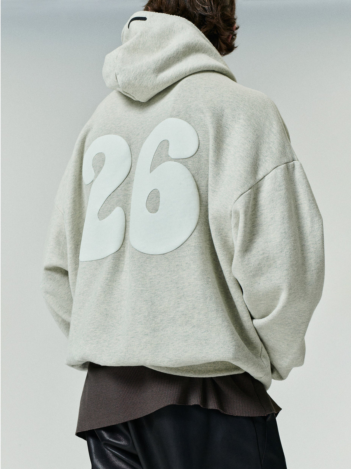 90s Zip-Up Hoodie - Washed Vanilla Heather - Image 1