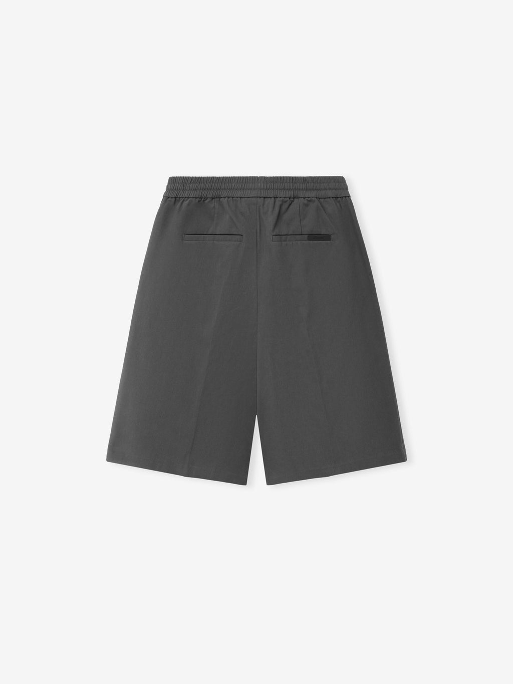 Cotton Twill Relaxed Drawstring Short - Iron Grey - Image 2
