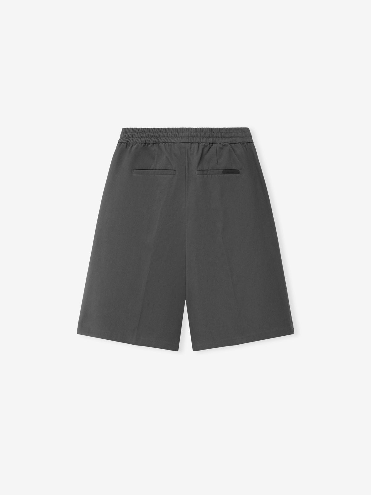 Cotton Twill Relaxed Drawstring Short - Iron Grey - Image 2