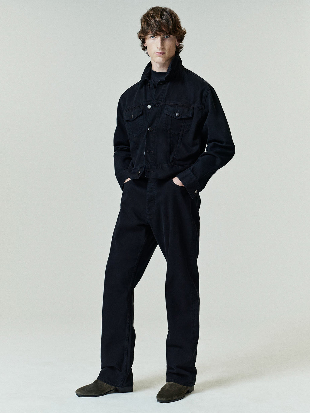 Denim 5-Pocket Jeans - Overdyed Black - Image 1