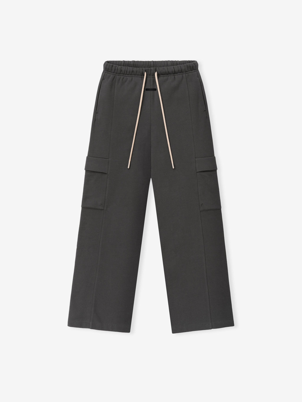 Womens Fleece Cargo Relaxed Sweatpant - Iron Grey - Image 3