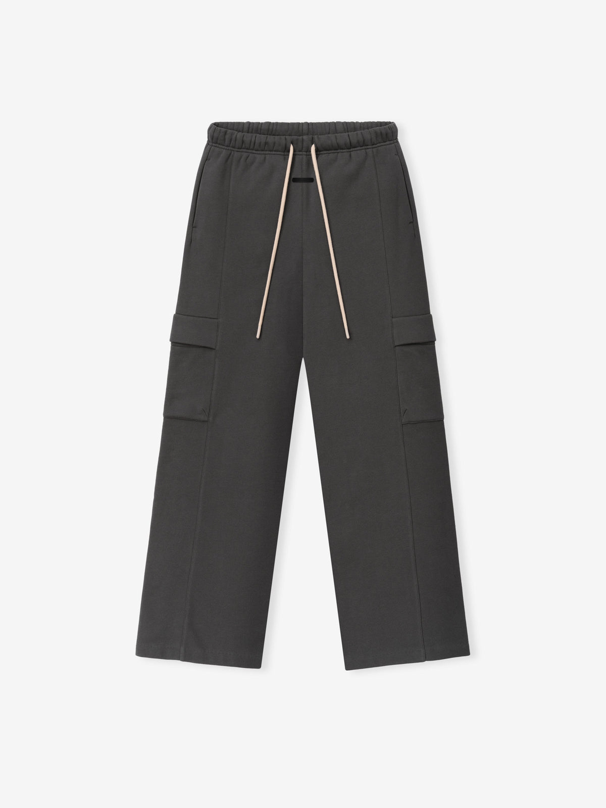 Womens Fleece Cargo Relaxed Sweatpant - Iron Grey - Image 3
