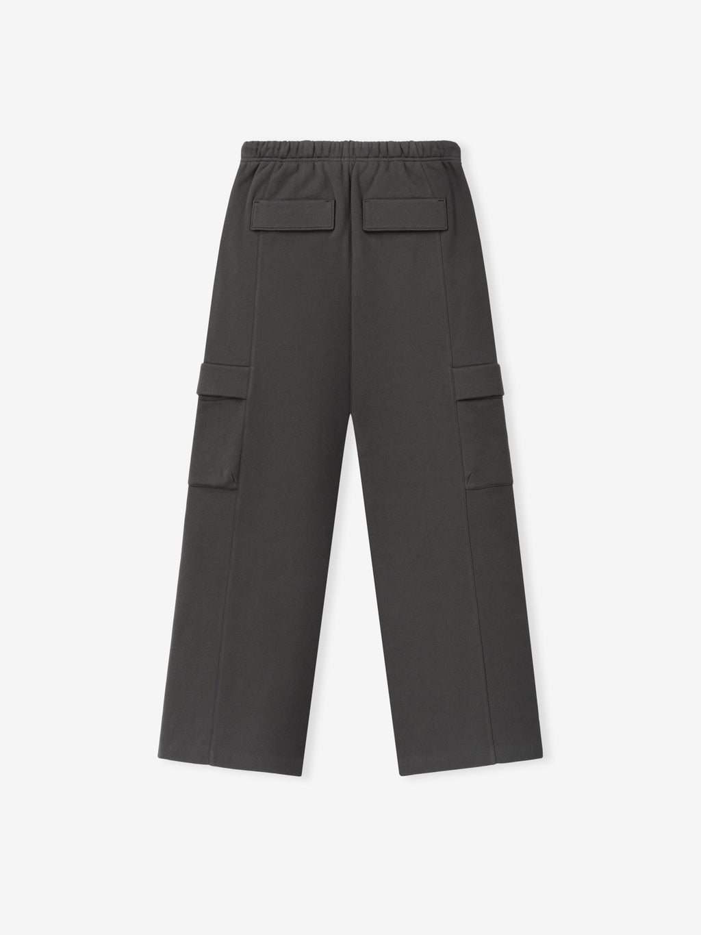 Womens Fleece Cargo Relaxed Sweatpant - Iron Grey - Image 4