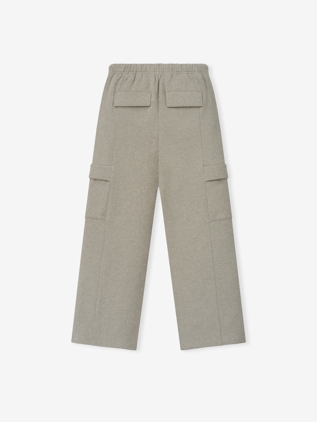 Womens Fleece Cargo Relaxed Sweatpant - Seal Heather - Image 2