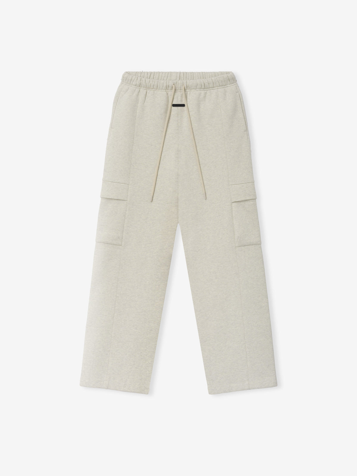 Womens Fleece Cargo Relaxed Sweatpant - Vanilla Heather - Image 1