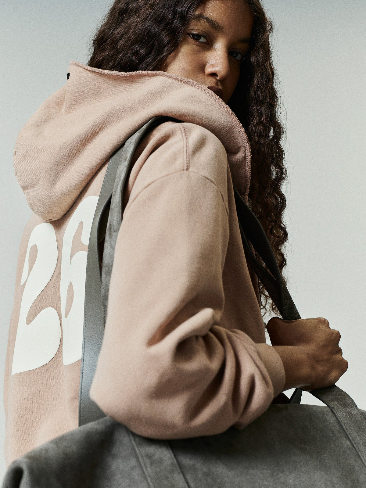 Womens 90s Full Zip Hoodie Classic Fit - Washed Ginger - Image 1