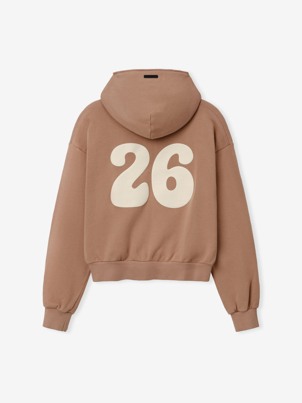 Womens 90s Full Zip Hoodie Classic Fit - Washed Ginger - Image 4