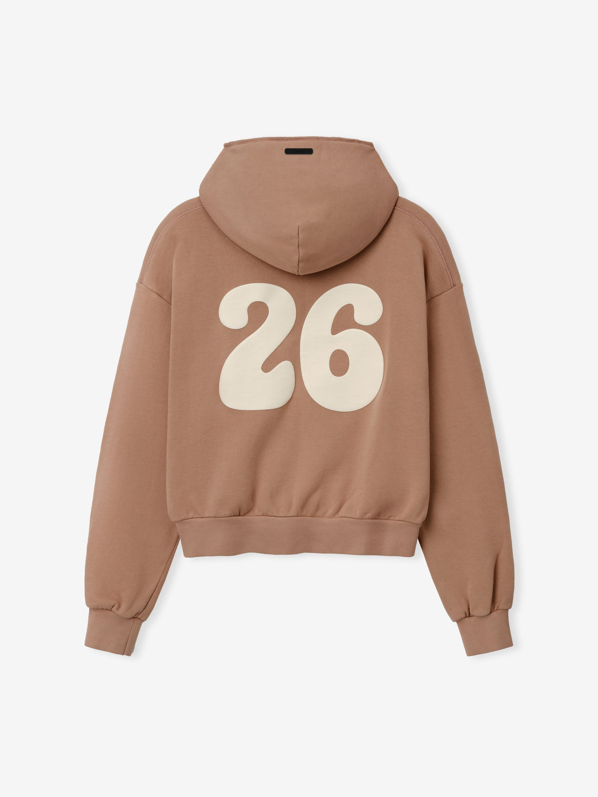 Womens 90s Full Zip Hoodie Classic Fit - Washed Ginger - Image 4