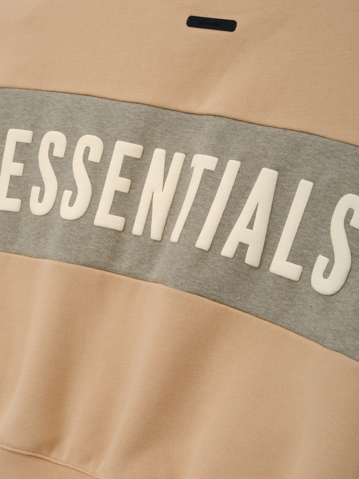 Kids Cropped Relaxed Panelled Sweatshirt - Ginger/ Seal Heather - Image 4
