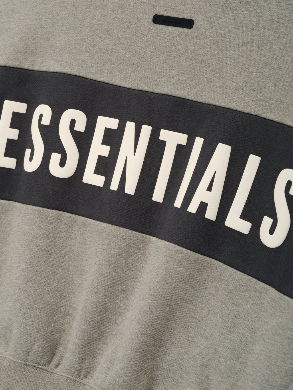 Kids Cropped Relaxed Panelled Sweatshirt - Seal Heather/ Iron Grey - Image 4