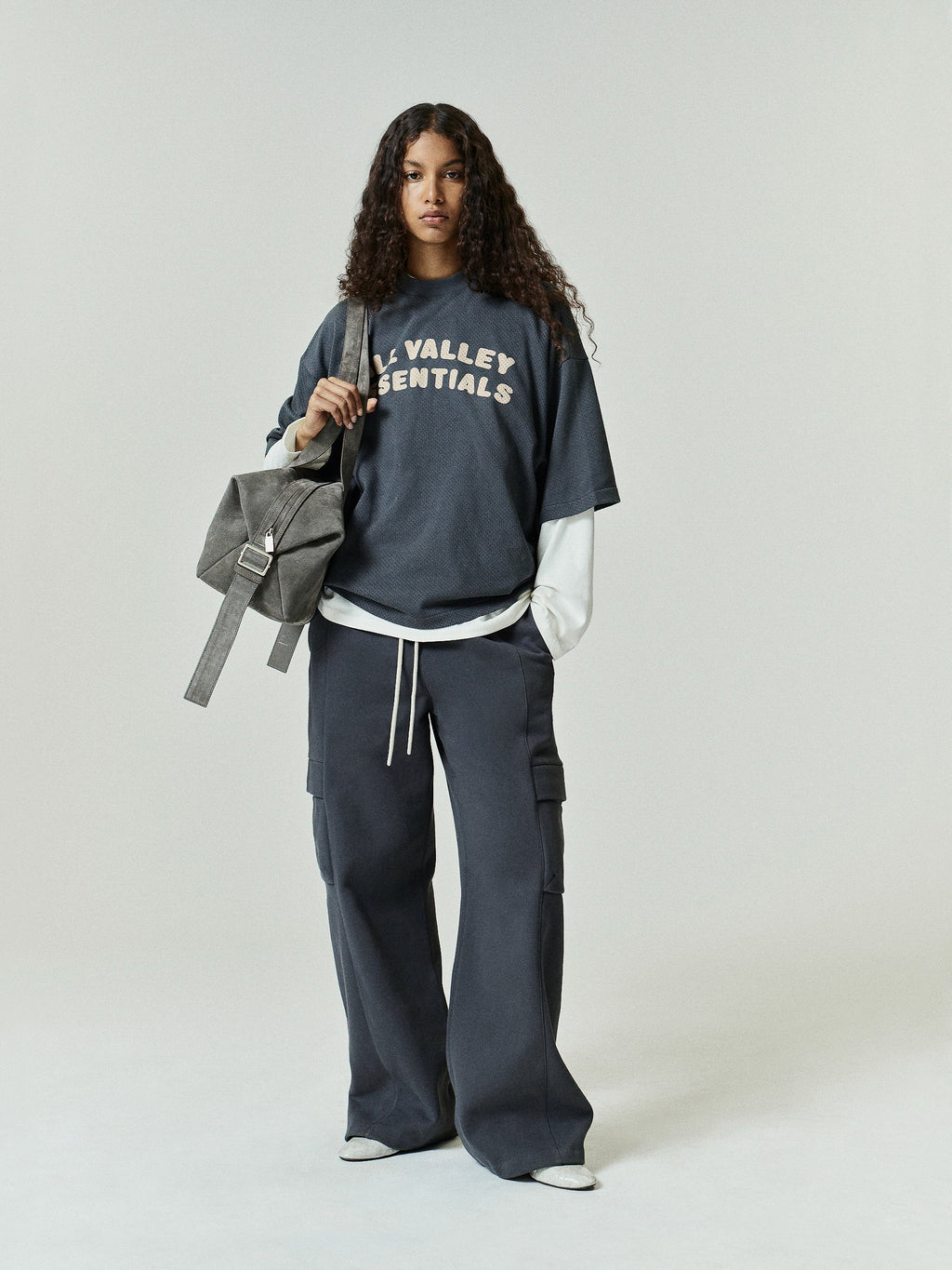 Womens Sport Mesh Merch Tee - Iron Grey - Image 2